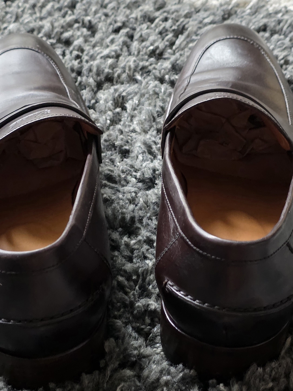 Gucci Dark Brown Leather Penny Loafers - Picture 3 of 16